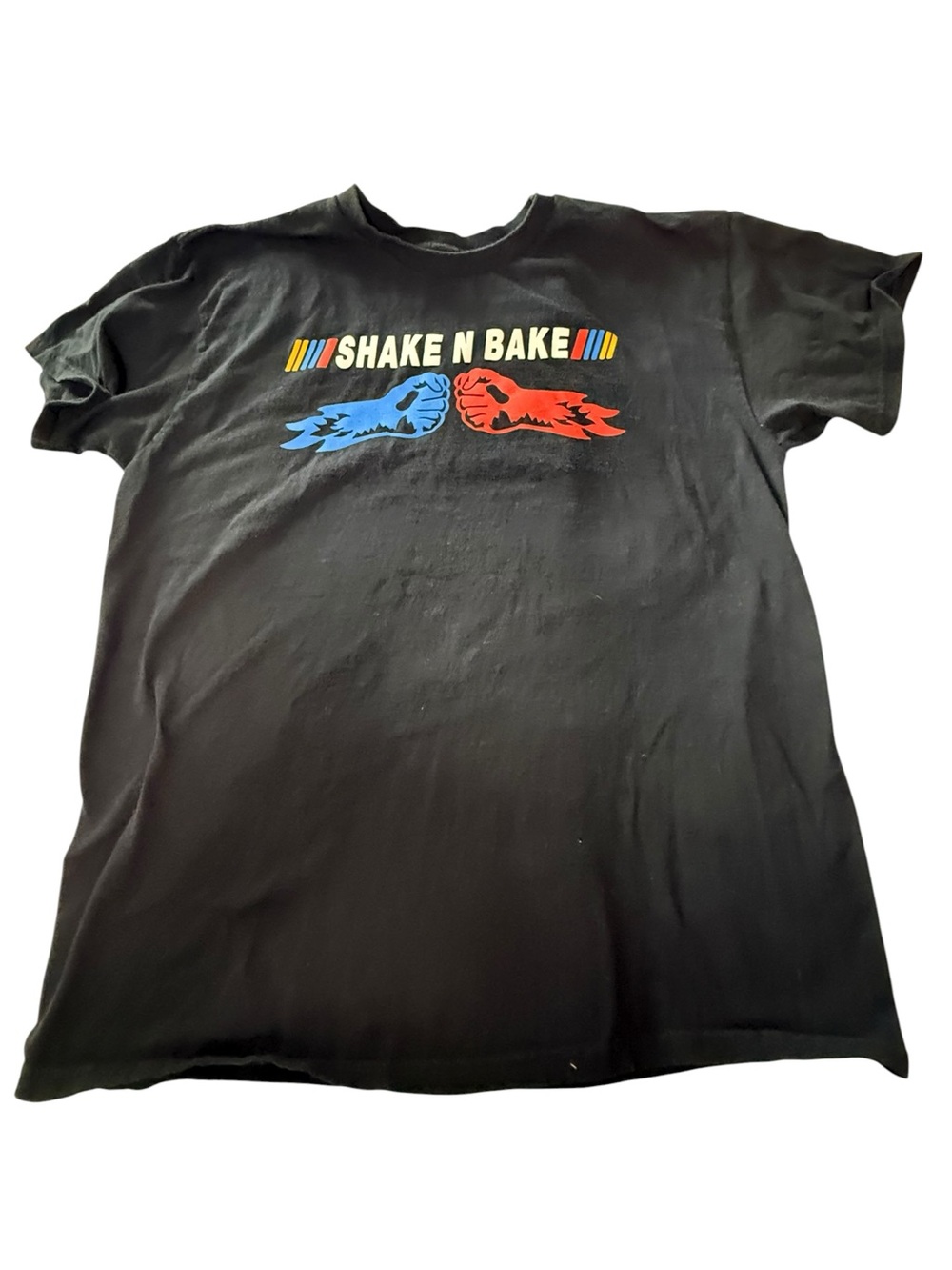 Talladega Nights Shake N Bake Graphic Tee Mens Black Racing Movie‎ T-Shirt